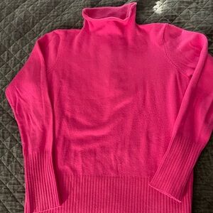 French Connection Vibrant Pink Cowl Neck Sweater